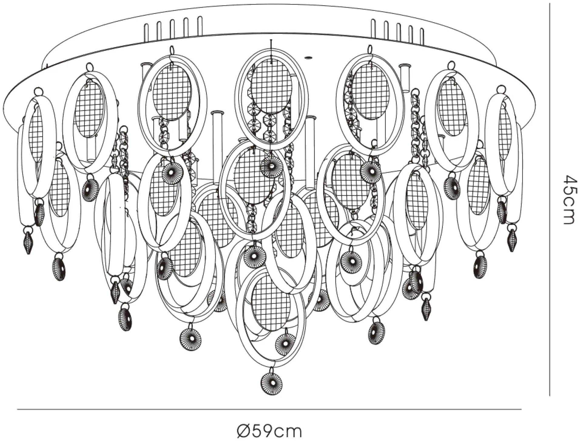 Solana Crystal Ceiling Lights Diyas Flush Crystal Fittings Solana Crystal Ceiling Lights Diyas Flush Crystal Fittings